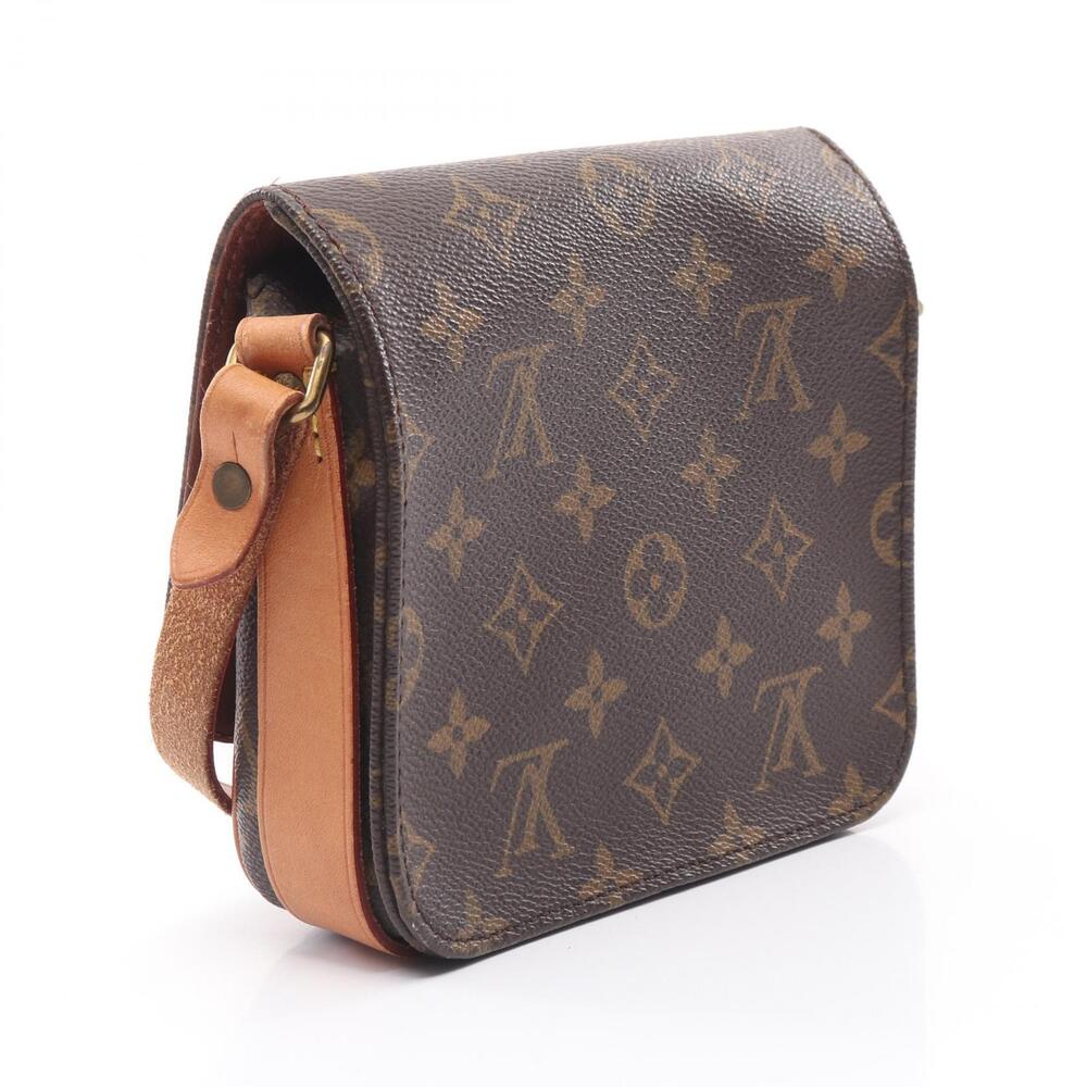 Louis Vuitton Cartouchiere Shoulder Bag Canvas Leather Monogram Brown - Picture 2 of 12